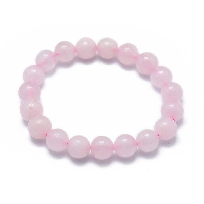 pulseira de quartzo rosa