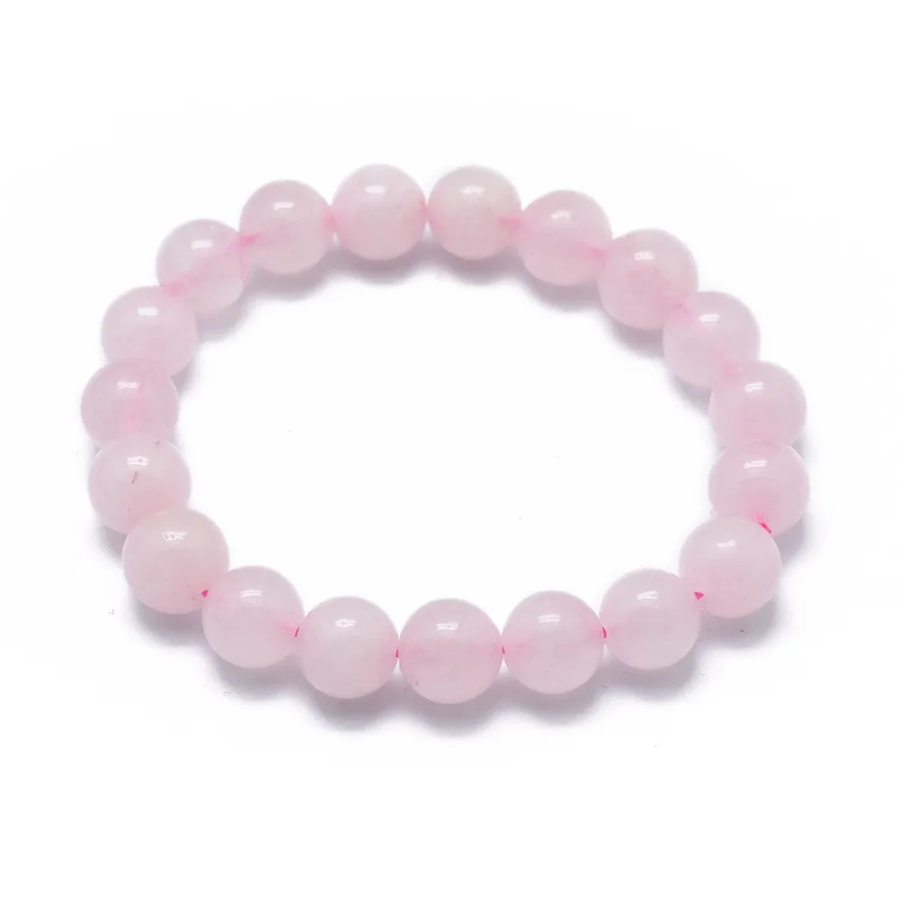 pulseira de quartzo rosa pulseira de quartzo rosa