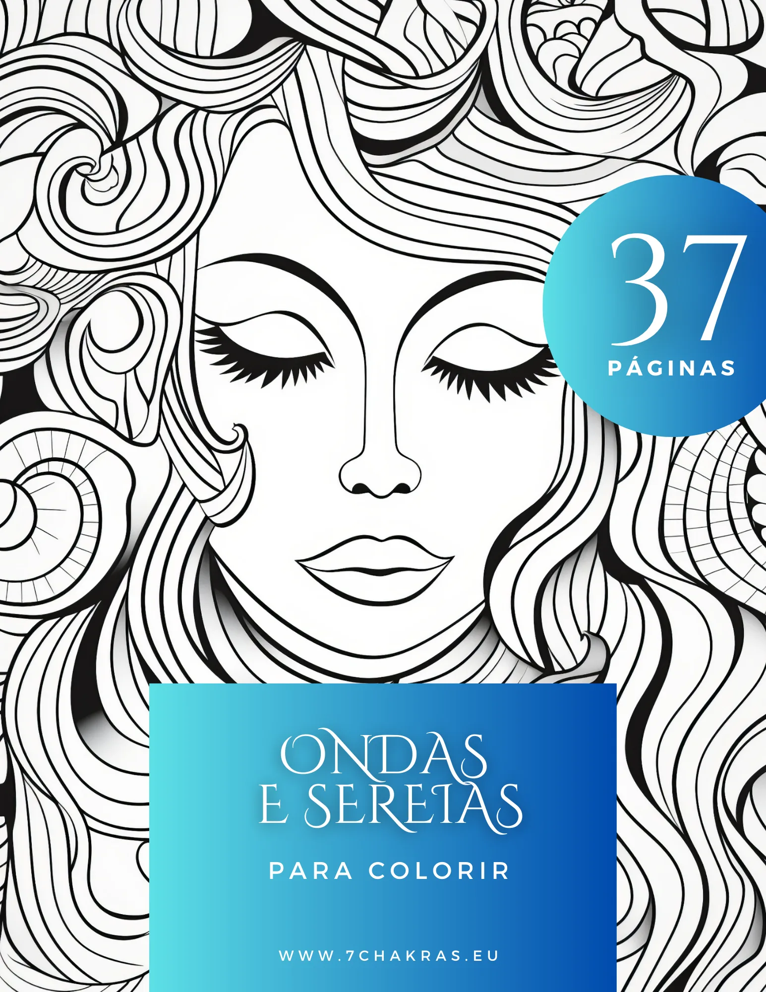 Ondas e Sereias - Coloring Book