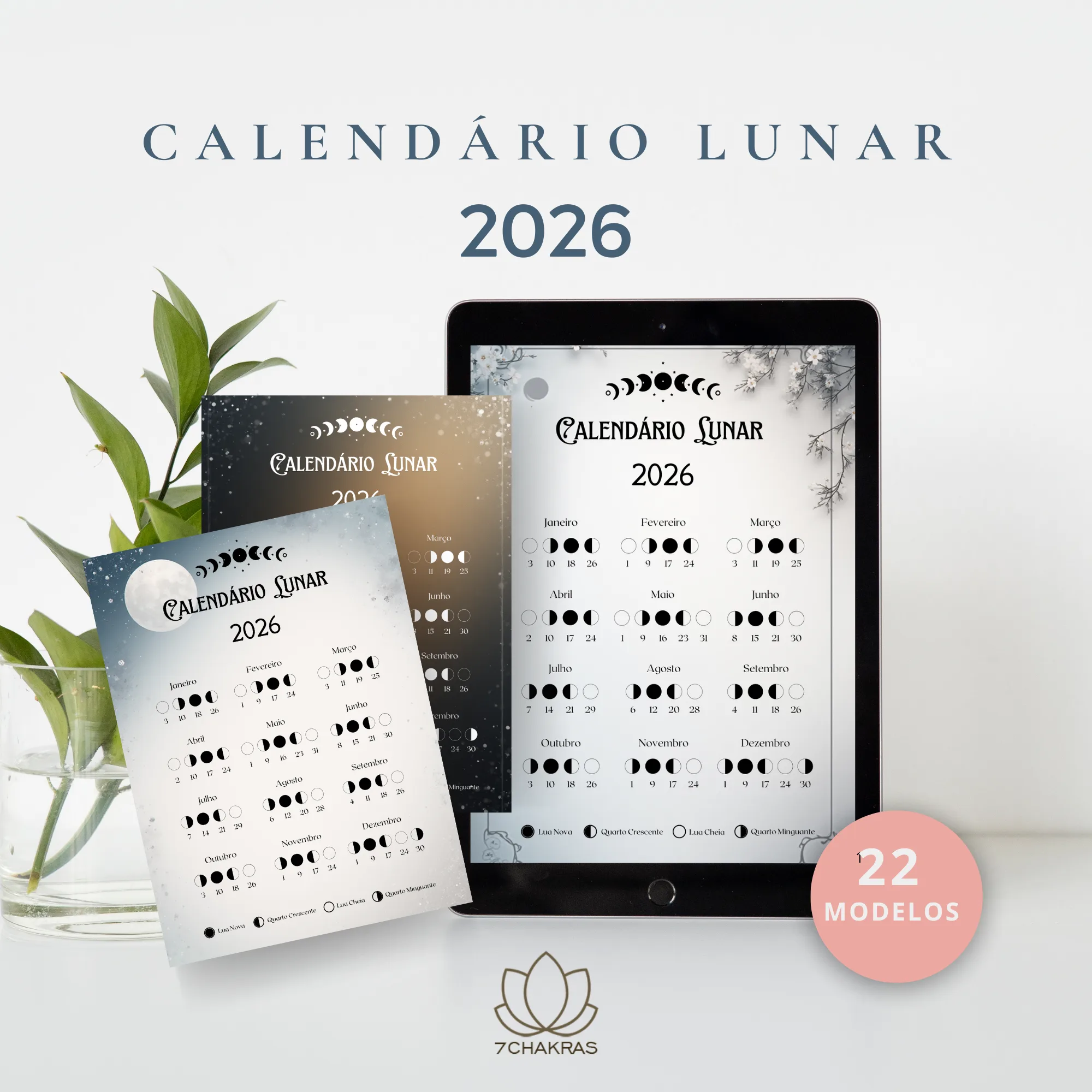 Calendário Lunar 2026 Calendário Lunar 2026